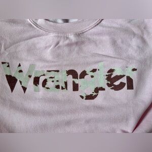 WRANGLER cowhide / pink sweatshirt (GILDAN Size XL)